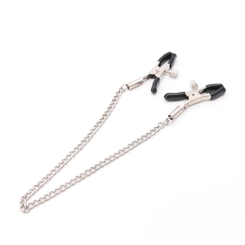 1 Pair 30cm Chains Metal Nipple Clamps Sex Toys Nipples Clips Adult Games For Couples Flirt Toys Nipple Clips For