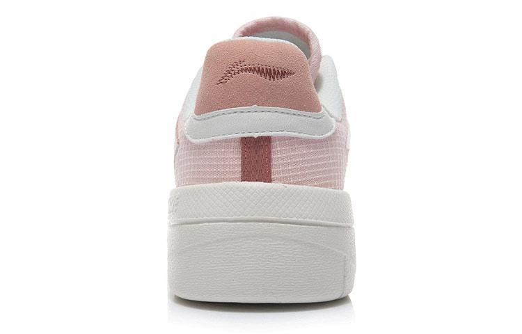 Li Ning Wave Superwave Lite Slip Resistant Abrasion Resistant Low top Skateboard Shoes Women's Pink White AGCR156-2