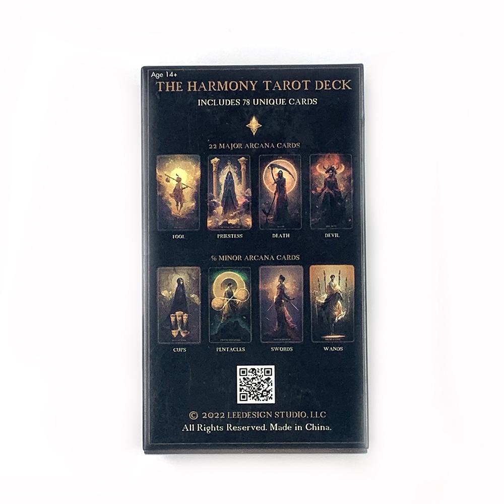 The Harmony Tarot Deck A 78PCS Cards Deck Fate Divination Table Games, Family Party Entertainment Game Tools