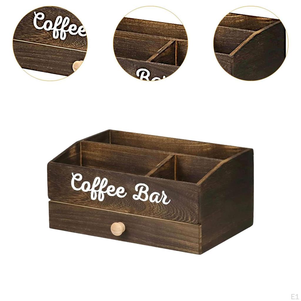 Coffee Station Organizer Countertop Tea Shop Space Saving Pod