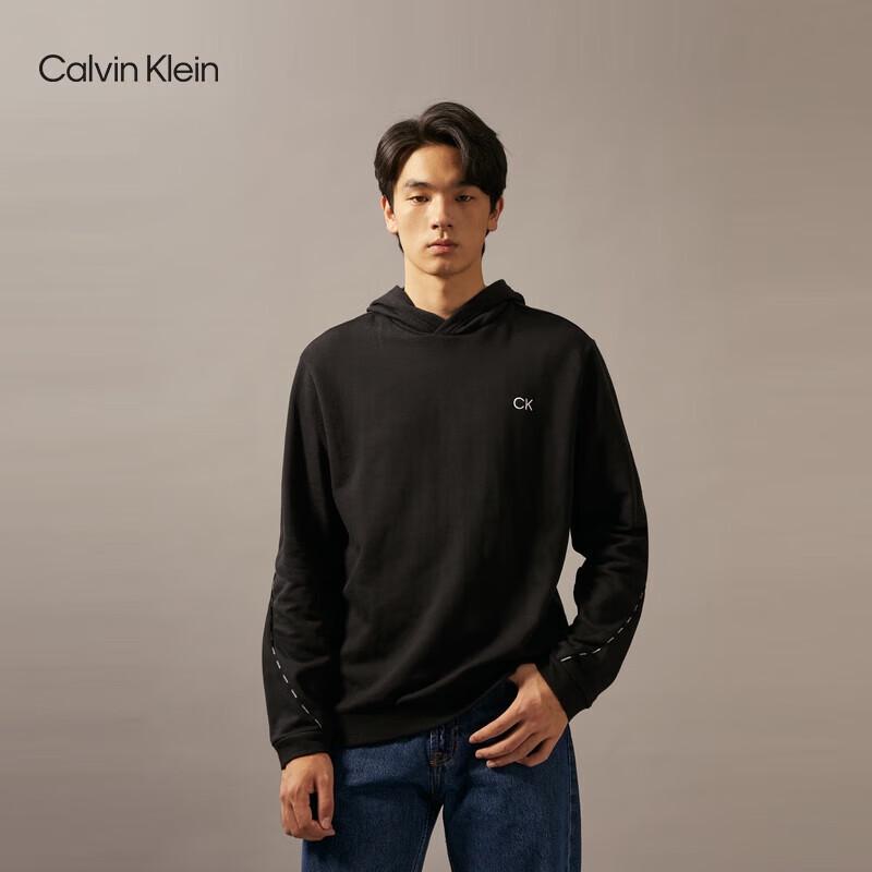 Calvin Klein Jeans Men s 40QC404 Colorblock Embroidered Fleece Hoodie XL