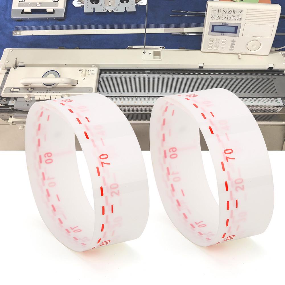 2 Stück Nylon Professionelle Strickmaschine Nadel Lineal Stricker Zubehör für Brother KR830 KR840