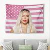 Berühmter Latin Sänger Pink USA Flagge Wandteppich, Sänger Druck Hintergrund für Schlafzimmer Studentenwohnheim Wohnzimmer Dekoration