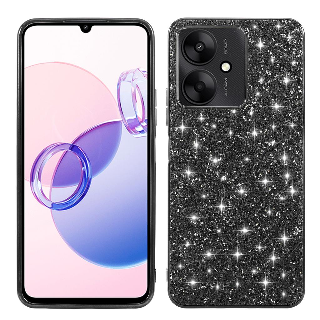 Für Xiaomi Redmi 13C 4G/5G/13R 5G/Poco C65 4G/M6 5G Hülle TPU+PC Glitzer Handyhülle