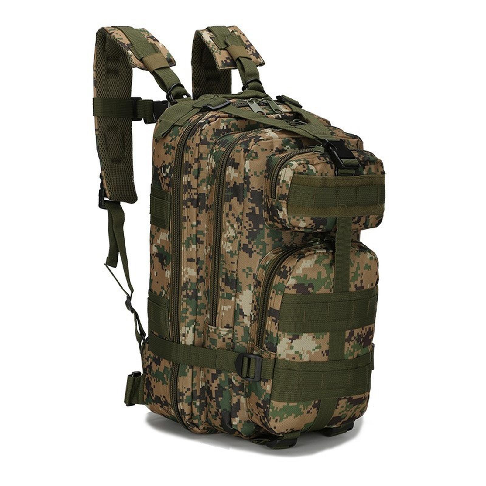 

30L Bag Outdoor Sports Mountaineering Bag Oxford Waterproof Camouflage 3p Backpack for Camping Travel 11 Color One Size