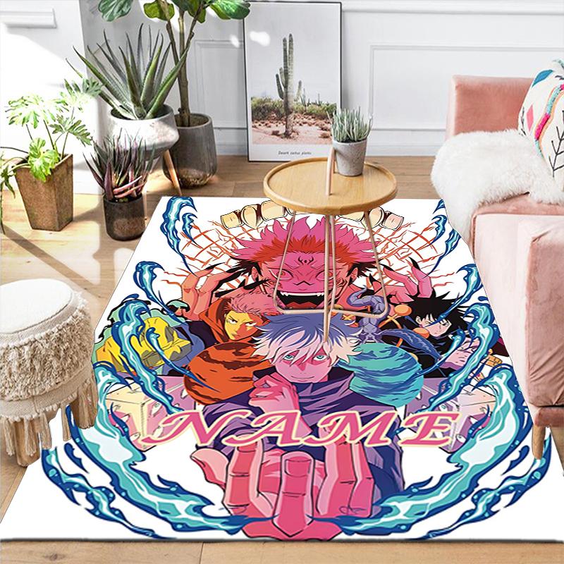 Custom 1Pc Powerful Anime Characters Rug Office Carpet Indoor Outdoor Entrance Doormat Nonslip Soft And Comfortable Living Room D2915154