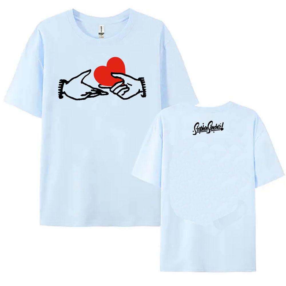Stephen Sanchez Love,Love,Love Album T-shirt Short Sleeve Cotton O-neck Female Tshirts Unisex Streetwear Casual Summer Tees Top