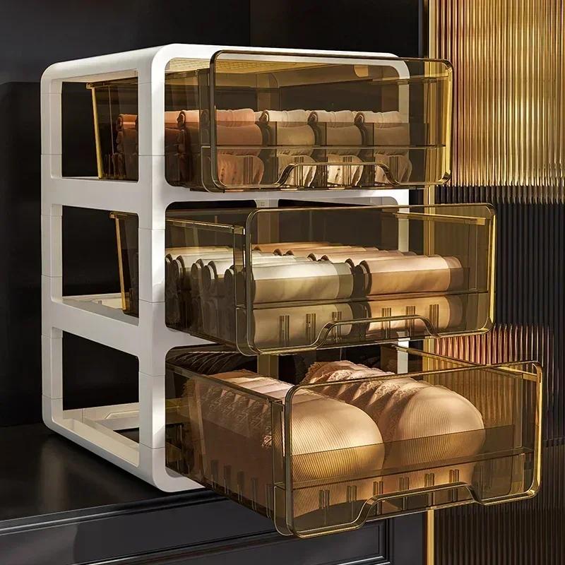 Underwear Storage Box Cabinets Wardrobe Kitchen Drawer Clothes Organizers Drawer Socks Box Clothes in The Closet