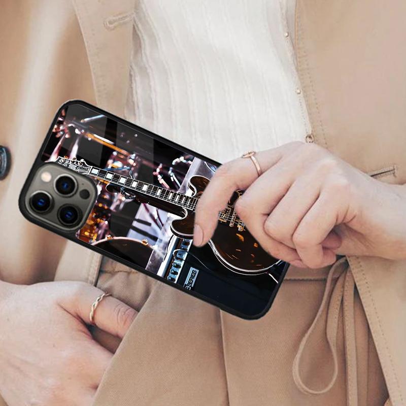 Rock Music Instrument Guitar Magnetic Phone Case For APPLE iPhone 17 Air 16 14 13 12 Pro Max 15 Plus Wireless MagSafe Cover