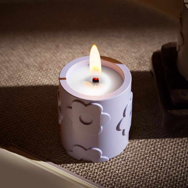 Multifuntional Craft Mold Storage Bowl Moulds Flower Pattern Vase Molds for Making Resin or Plaster Candle Holders