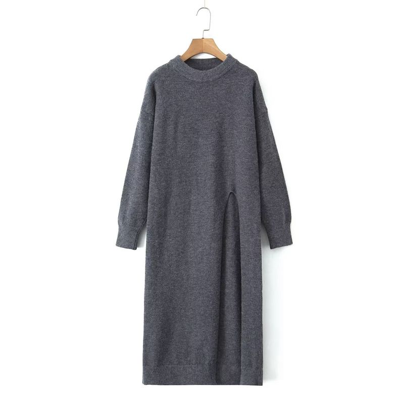 Kaslead New Arrival Women's Clothing Fashion Style Fashion Minimalist Fall and Winter Thickened Set Knitting Dress