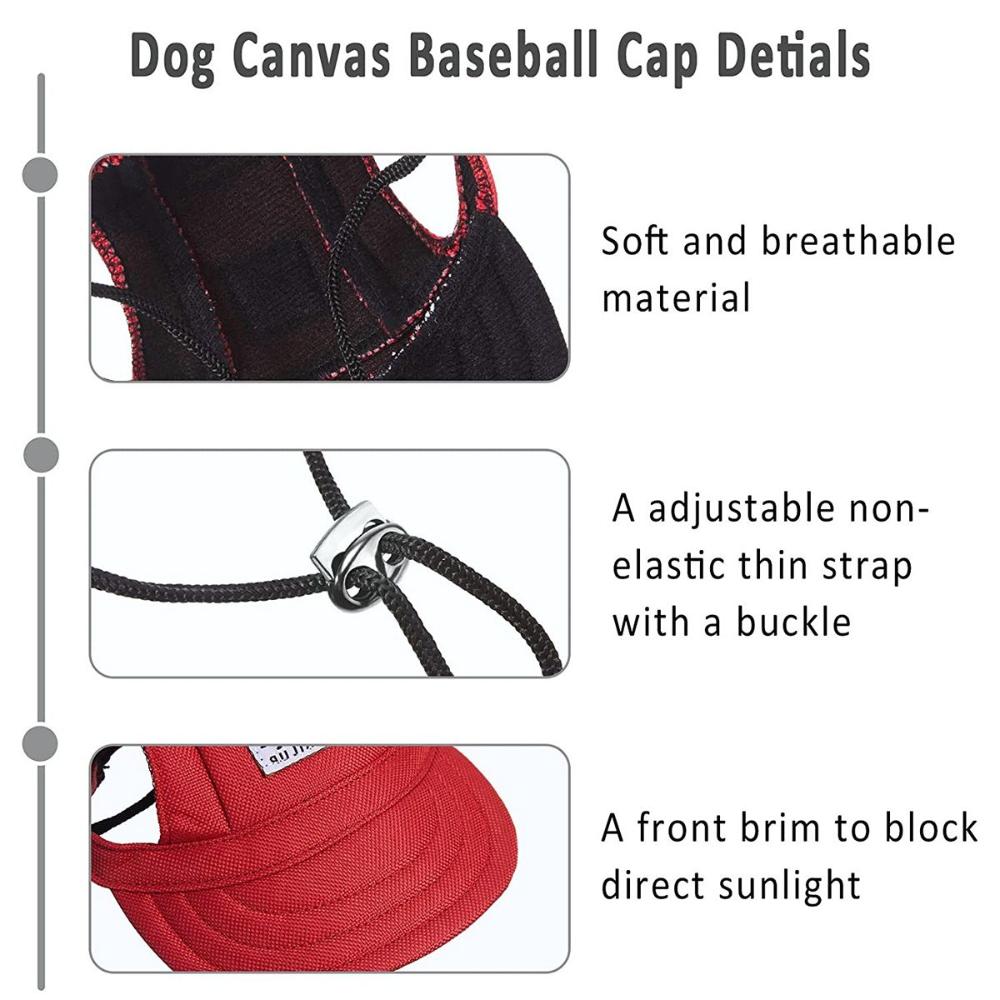 Summer with Ear Holes Headdress Puppy Sunbonnet Baseball Cap Sun Protection Dog Visor Hats