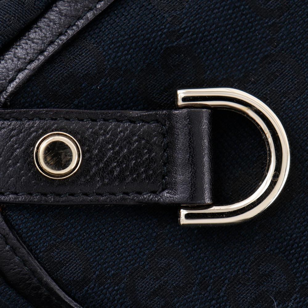 GUCCI Abbey Handbag 130739 Tote Bag black GG canvas Women Used