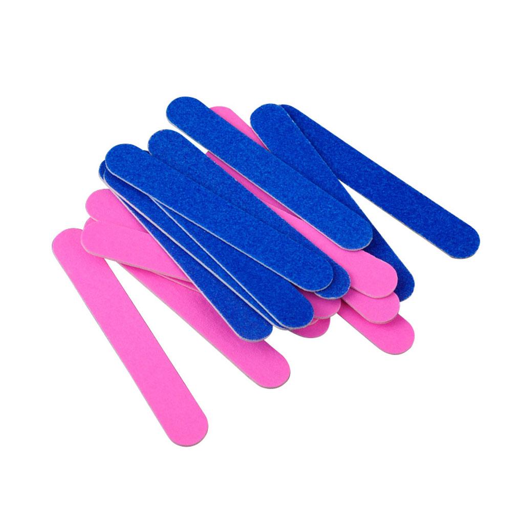 100pcs Double Side Disposable Buffer Files Sanding Block Grit Professional Manicure Tools File Dropship