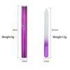 Buffer Colored Crystal Glass Nail File Polished Two-color Gradient Crystal File  Women
