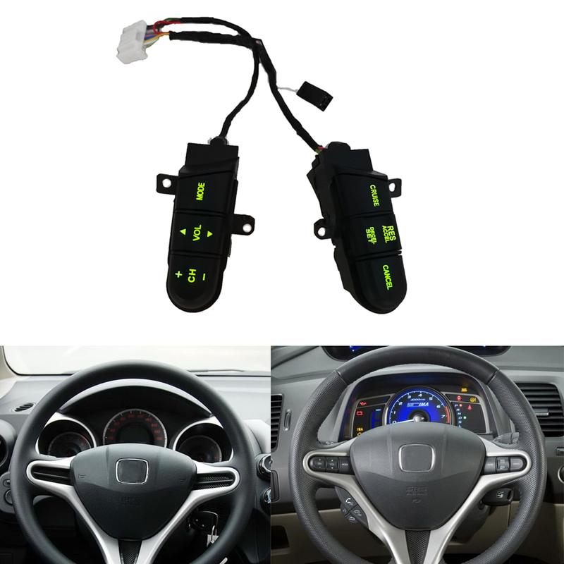 Steering Wheel Pad Cruise Audio Remote Switch 36770SNAA12 36770-SNA-A12 For Honda Jazz /Fit Civic 2006 2007 2008 2009 2010 2011
