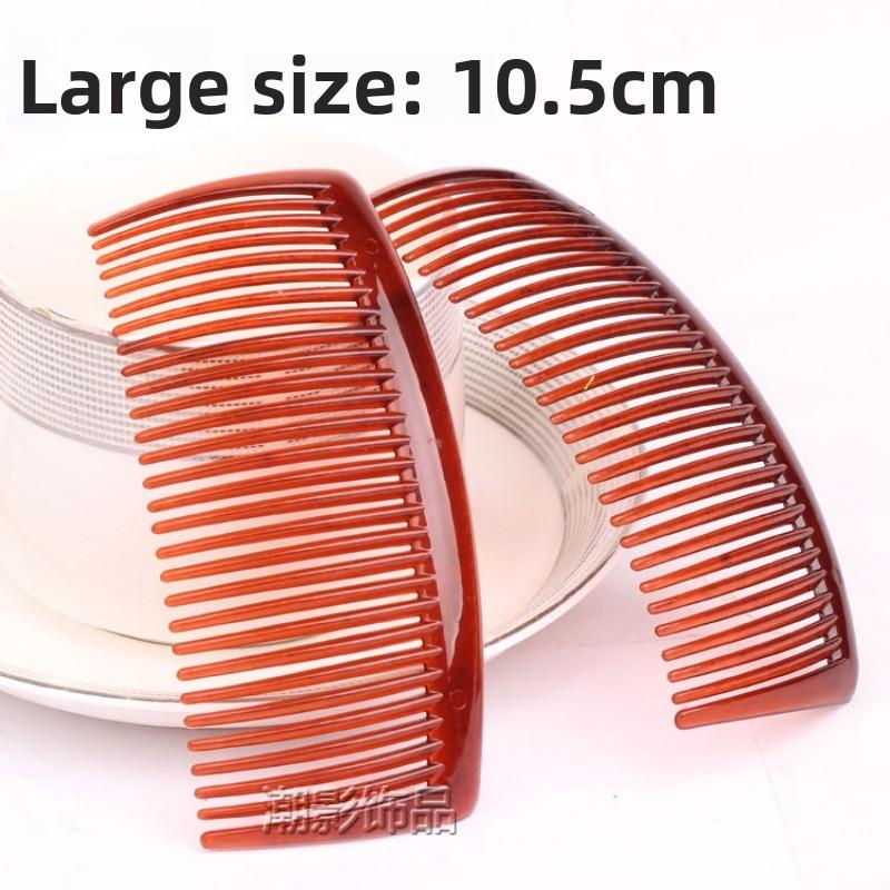 Czarny wsuwany grzebień 23-zębowy akcesorium do włosów ręcznie robiony grzebień do grzywki akcesorium