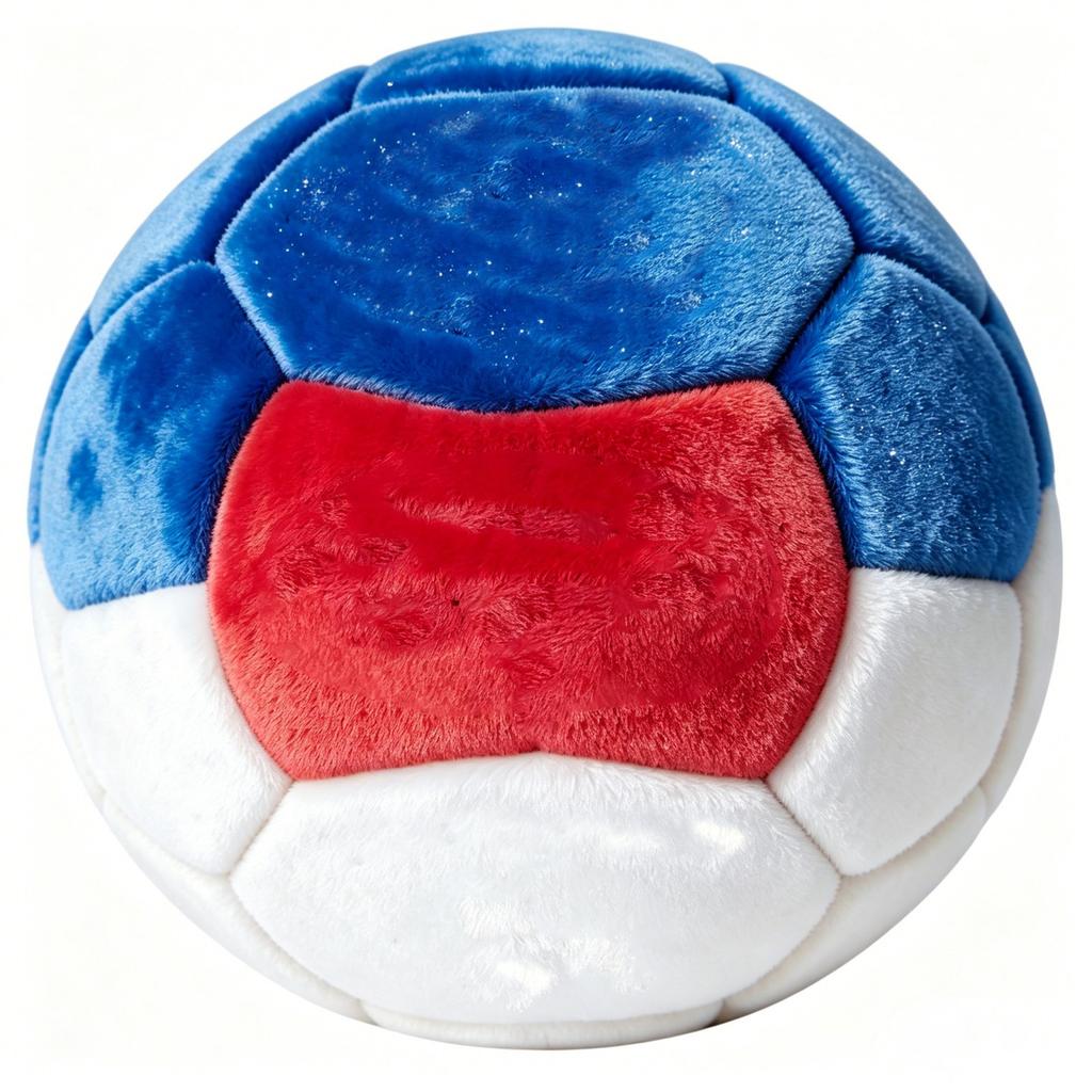 Plush Outdoor Football Sandbag Toy 6cm Soft Fabric Durable Stitching Suitable for Recreational Activities and Sports Training