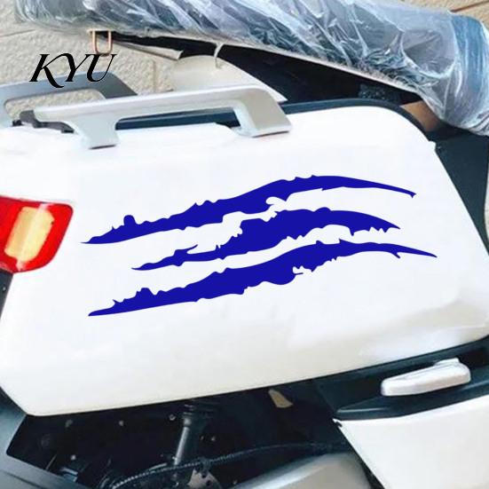 Abnehmbare Auto-Deko 2 Stück Krallenabdruck-Aufkleber für Autos, Scheinwerfer-Autoaufkleber, Streifen Wasserdichte Außenmodifikations-Zubehör Kratz-Aufkleber Sport