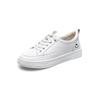 Leather little white shoes women's board shoes autumn and winter new flat-bottomed casual versatile single shoes