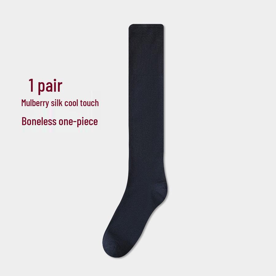 Men's Summer Silk Stockings: Anti-odor, Sweat-absorbing Long Calf Socks