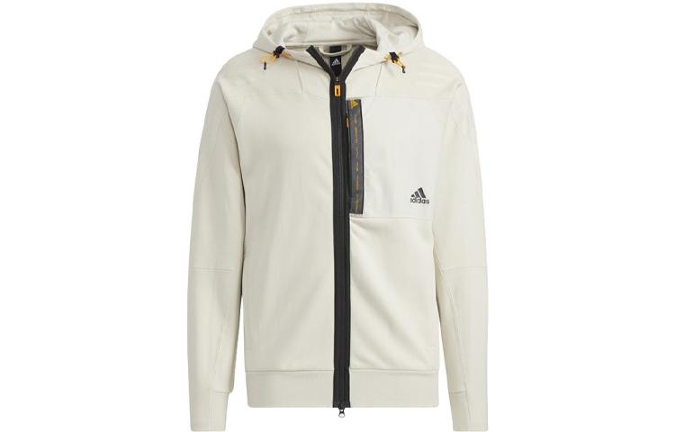 Adidas Jackets Men s Ecru Hooded Moderate Other HE9903 M