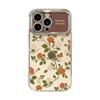 Rose doll lanyard suitable for apple 15pro mobile phone case iphone17 electroplated silicone 16 retro anti-drop