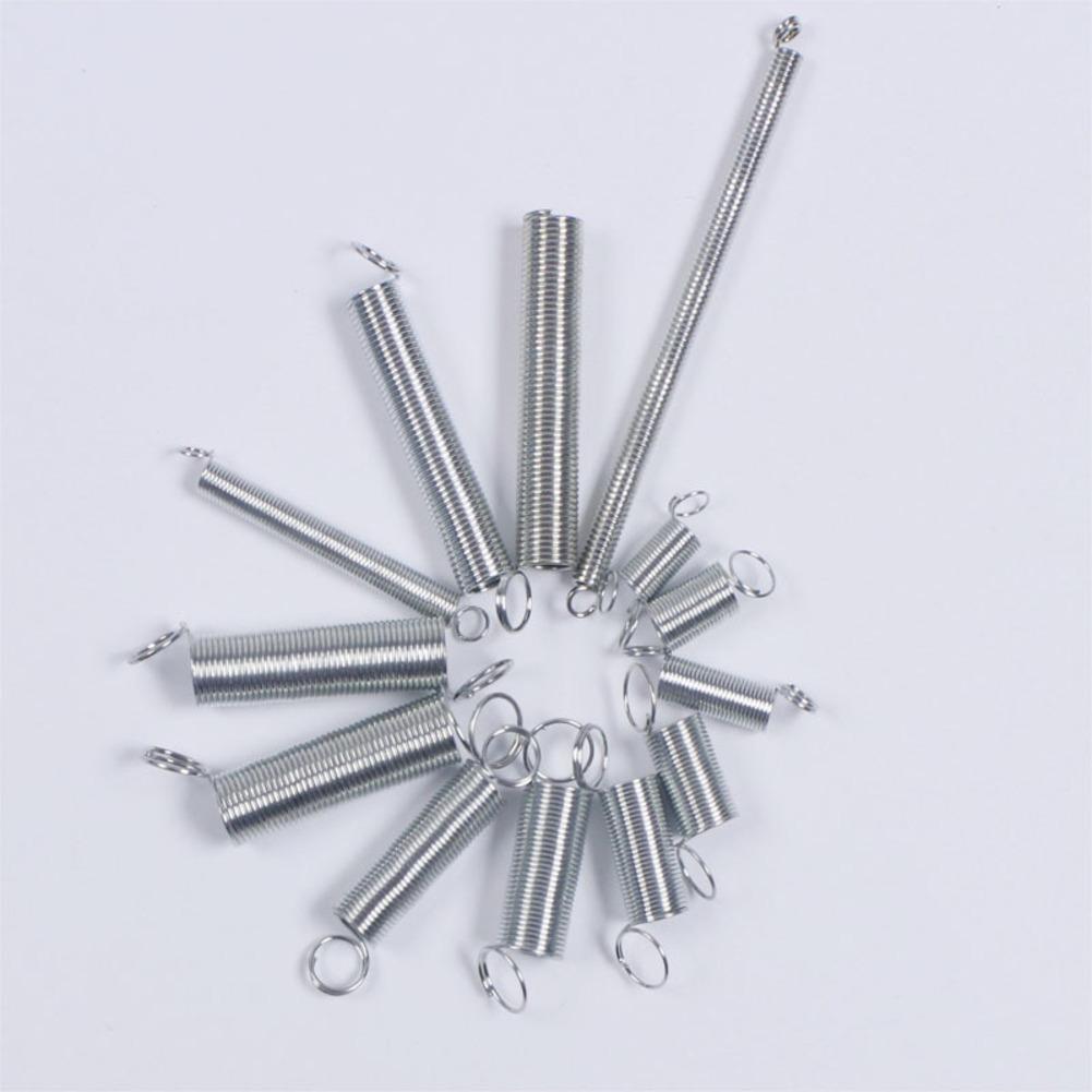 200 Pieces Spring Set with Various Sizes of Metal Tension Compression and Hook Springs in a Plastic Storage Box for DIY Projects