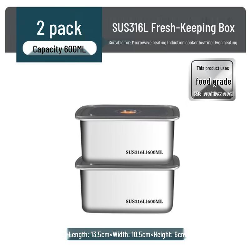 Mengzhang 316 Stainless Steel Food Storage Container
