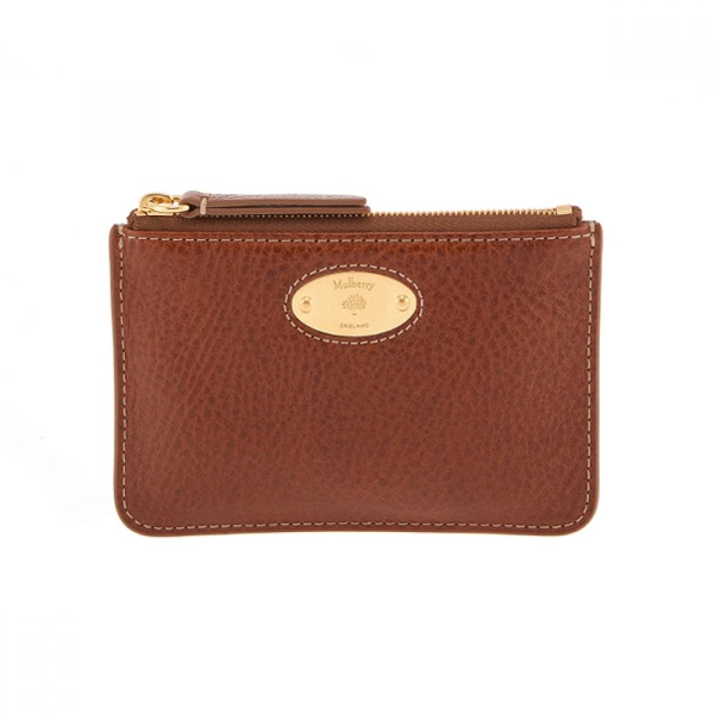

Mulberry Rl7084 275 G110 Plaque Classic Natural Veggie Zip Card Holder RL7084 275 G110