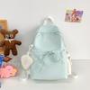 Mochila Escolar Fresca para Menina Fofa Mochila Versátil para Viagem para Estudantes do Ensino Fundamental e Médio de Campus Japonês