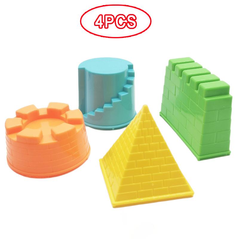 Dětské formičky na pískoviště Plážové hračky Lopata Hrad Stavění Písek Cihlové zdi Formička Letní zábava Venkovní Hraní u moře Vodní Písek Sněhové hračky