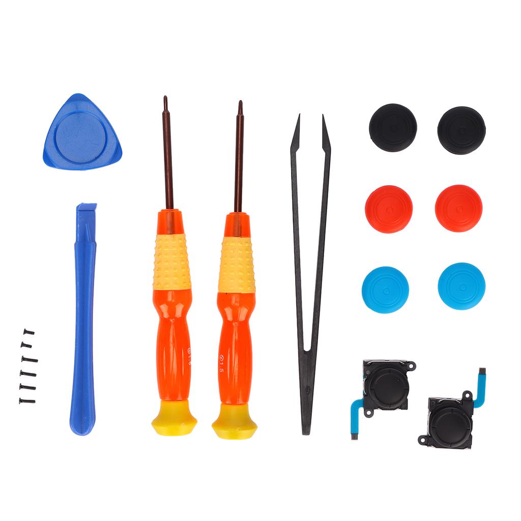 19pcs Repair Joystick Replacement Tool Kit Multifunction Gamepad Repair Tools for SW Game Controller