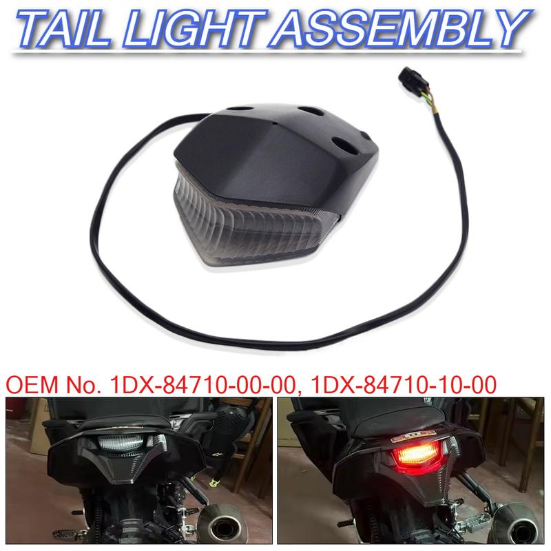 For Yamaha Motorcycle LED Taillight Moto Rear Brake Light Indicator Lamp Turn Signals Stop Light WR250F WR250FK WR450F 2012-2023 Tail Light