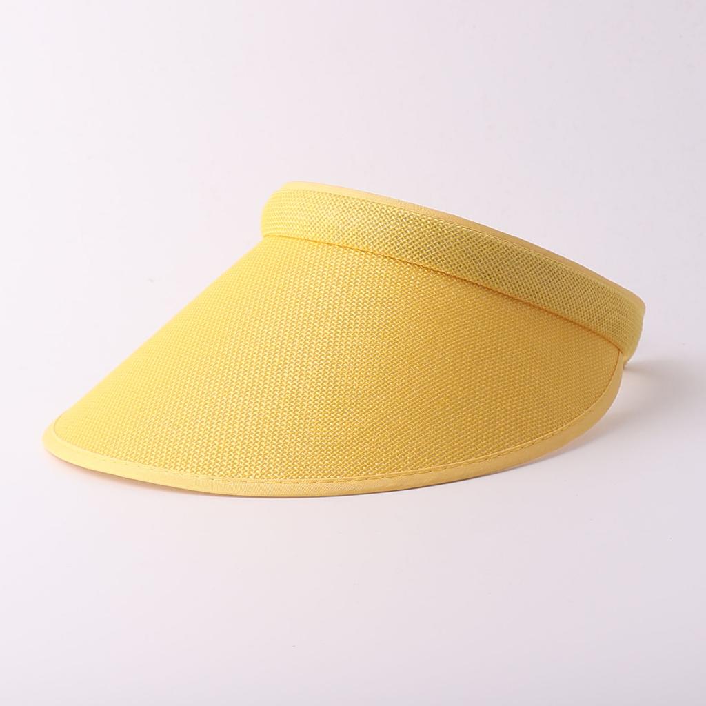 New summer straw hat cycling anti-ultraviolet empty top sun hat unisex large edge showing face small hat