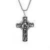 Exquisite Cross Studded Zircon Pendant Necklace for Women Fashion Glamor Wedding Jewelry