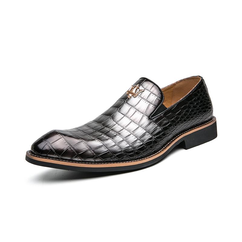 

Fashion High End Brand Men s Groom Wedding Shoes Luxury Banquet Dress Shoes Men s Leather Casual Shoes Gray Flat Bottom Anti Slip 45 серый
