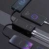 Powerbank Dudao K15Pro 20000Mah 22.5W Pd Usb-C / Usb-A / Wbudowane Kable Lightning I Usb-C - Czarny