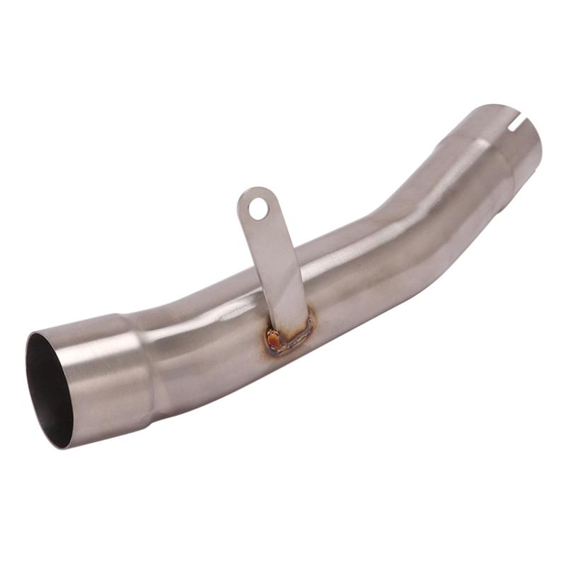 Motorcycle Exhaust Muffler Stainless Steel Middle Link Pipe Slip On For Kawasaki ZX6R ZX 6R ZX-6R Ninja 636 2009 - 2020 Years