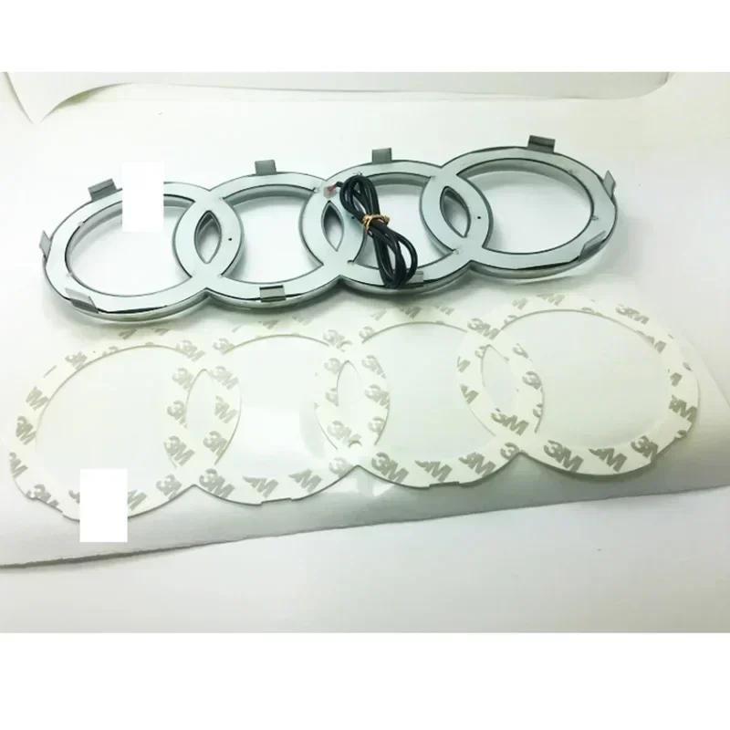 Audi 4-Ring-Logo LED dynamische Leuchte Frontgrill Lampe Audi A3A4A5A6A7A8S3 S4 S5 S6 S7 Q3 Q5 Q7 schwarz und silber. Schnelle Lieferung