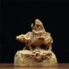 Premium Lao Tzu Riding Bull Wooden Statue, A Beacon of Taoist Wisdom and Chinese Mythology