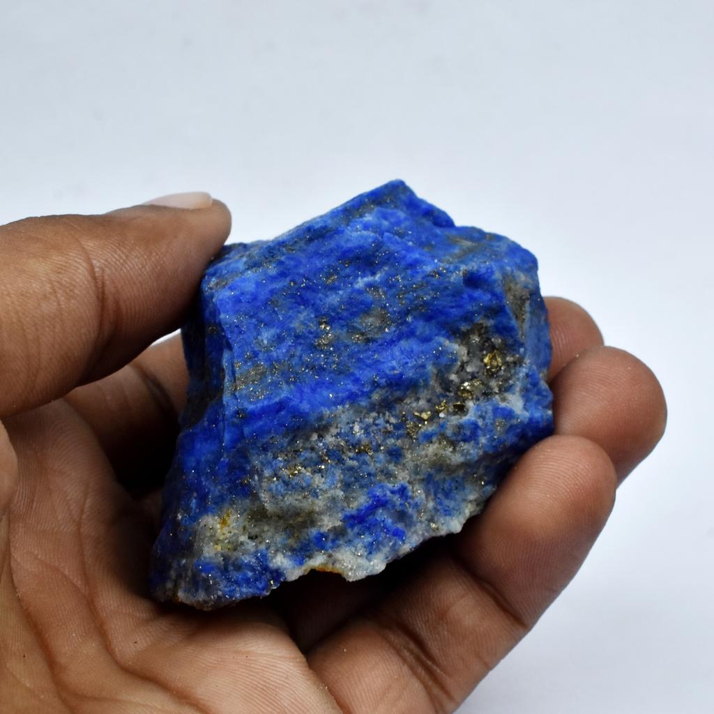 Natural 46 Ct Blue Lapis Lazuli Uncut Raw Rough Loose Gemstone CERTIFIED