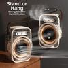 Triple-Hole Desktop Humidifying Fan 100-Speed Adjustment Digital Display Silent Spray Fan Rechargeable with Handle