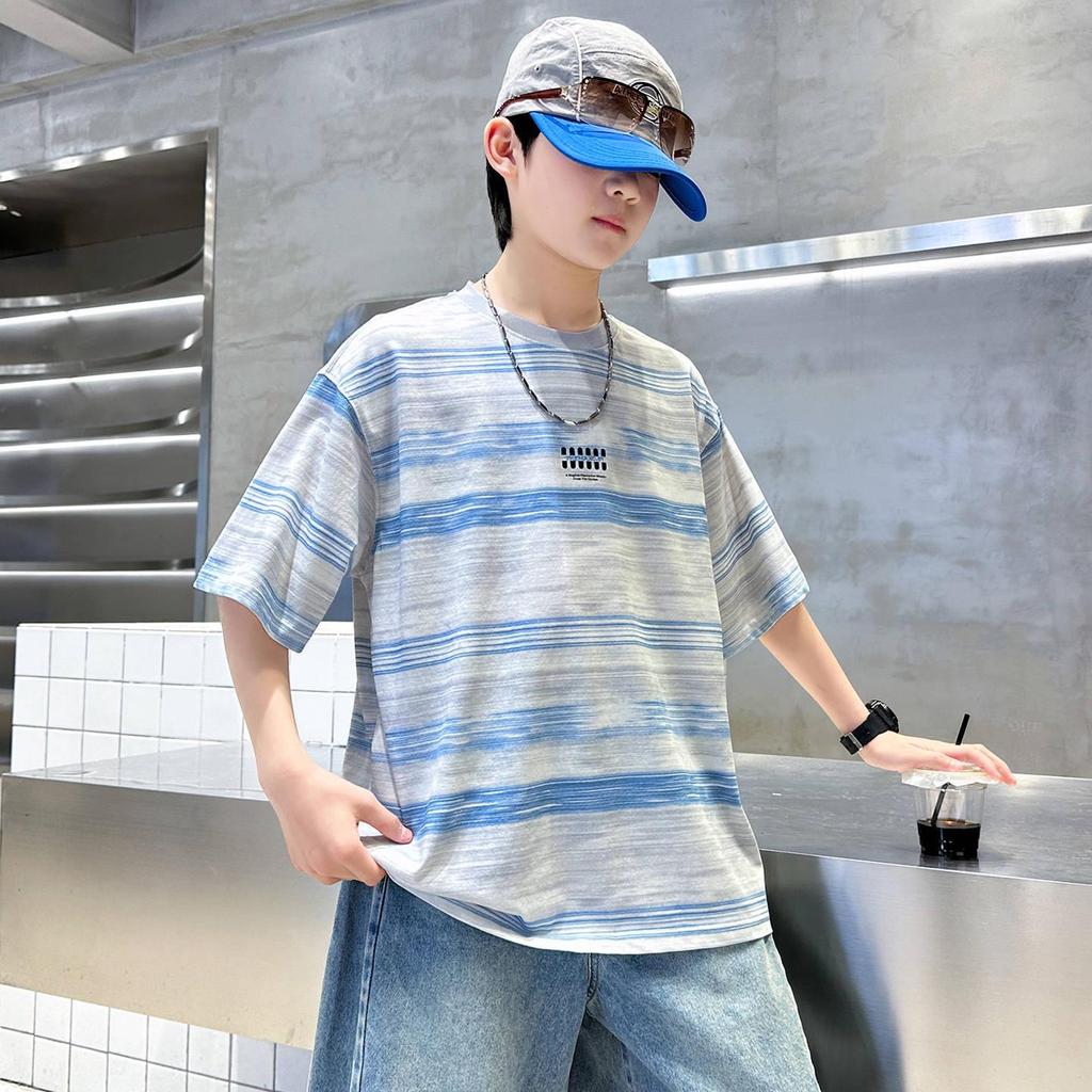 Cool Boy Summer Short Sleeve T-shirt: Casual Loose Fit for Kids TX8193