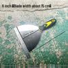 Stainless Steel Putty Knife with Dual-Color Handle and Mirror Finish