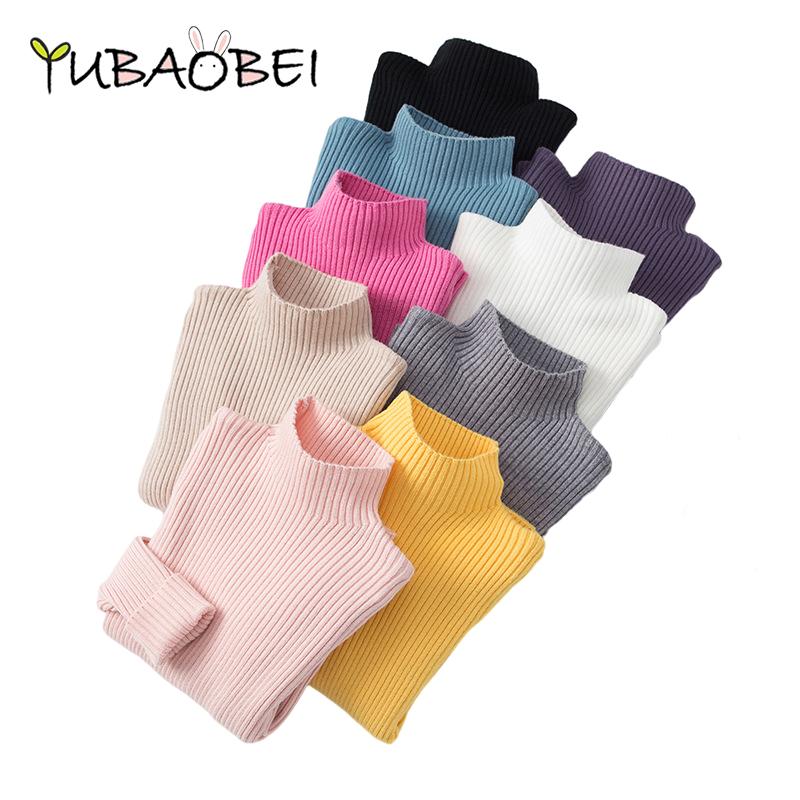 Dětský vypasovaný žebrovaný svetr Chlapci Dívčí svetr Dětské oblečení Dívka pletený svetr