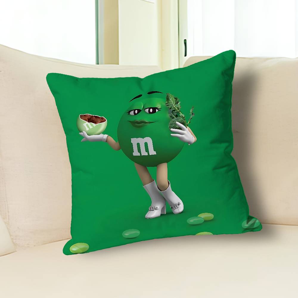 M-M-Ms-S C-Chocolates-S Various Sizes Square Pillow Case For Car Home Bedchamber Decor Custom Valentine gift