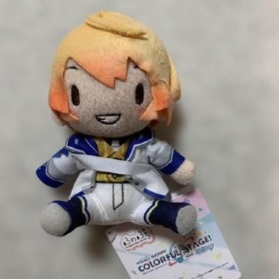 

НОВАЯ Project Sekai Цукаса Тэнма Сидящая Плюшевая Игрушка-Маскот Fuwapuchi ЧБ ЯПОНИЯ