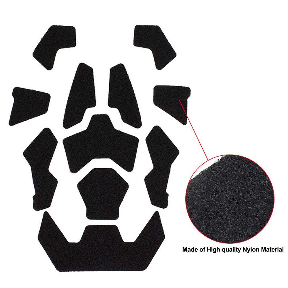 1 Set Taktische Airsoft-Helm-Aufnäher Universelles Außenband Helm Klettverschluss-Aufkleber-Set für Schnelle Helme Magic Sticker