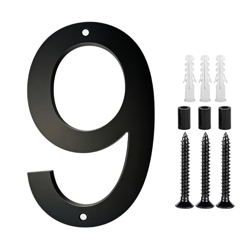 Modern Acrylic House Number Plate Door Label Number Plate Sign with Screw Modern Numbers Address Sign Easy Installation